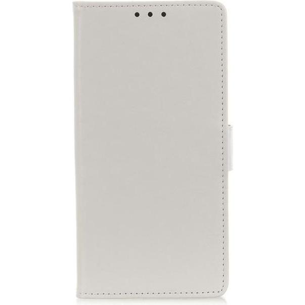 Thumbnail - MU Classic Crazy Horse Leder Bookcover Series (Xiaomi Redmi Note 8T), Smartphone Hülle, Weiss