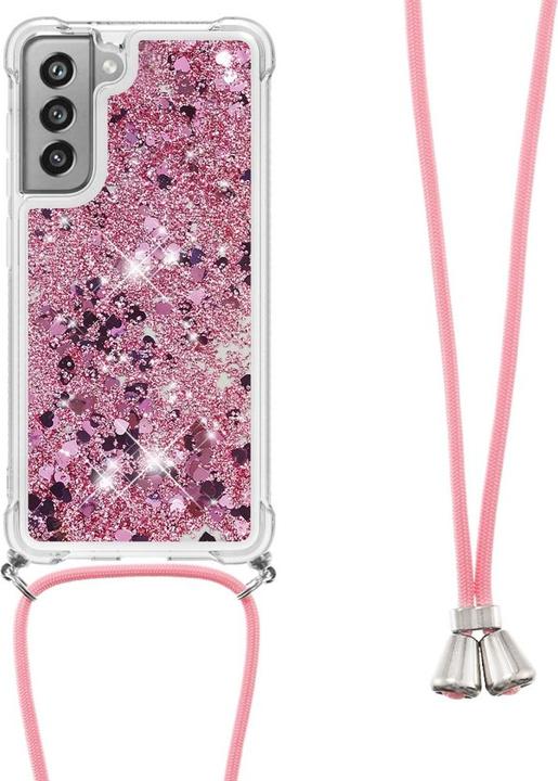 Produktbild Cover-Discount Galaxy S21 FE - Hülle mit Umhängeband rosa