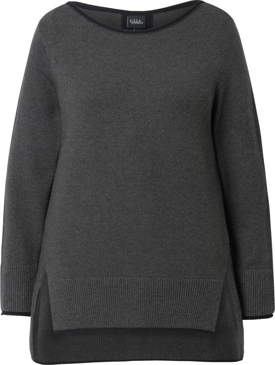 Produktbild Ulla Popken Pullover, Saumschlitze, U-Boot-Ausschnitt, Langarm (42, 44)