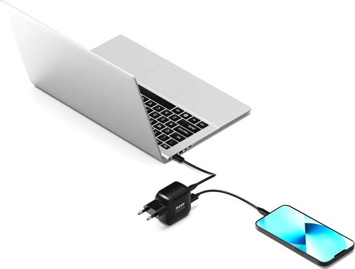 Image du produit Port Designs Port WALL GaN2 CHARGER USB-C & USB-A 65W (65 W, 3 ports)