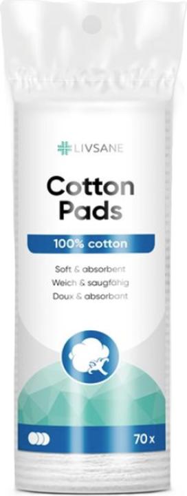 Actual product image Livsane Wattepads 70