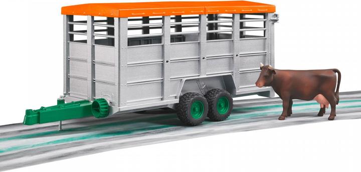 Actual product image Bruder Cattle trailer and cow