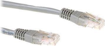 Actual product image ACT Grey 0.25 meter U/UTP CAT6A patch cable snagless with RJ45 connectors (U/UTP, CAT6a, 0.25 m)