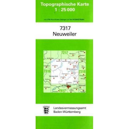 Topographische Karten BW.7317 Neuweiler, Landkarte