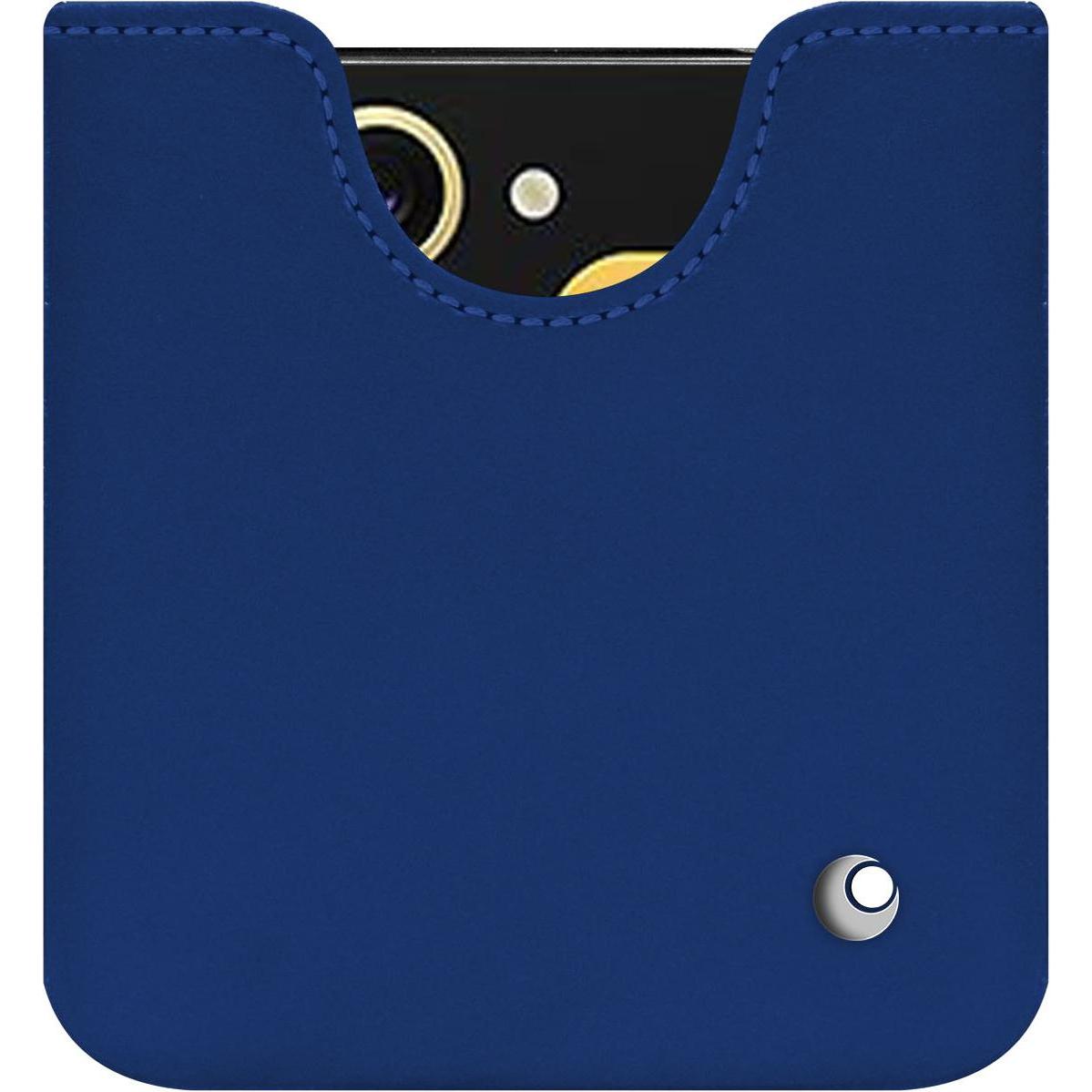 Noreve Lederschutzhülle (Samsung Galaxy Z Flip6), Smartphone Hülle, Blau