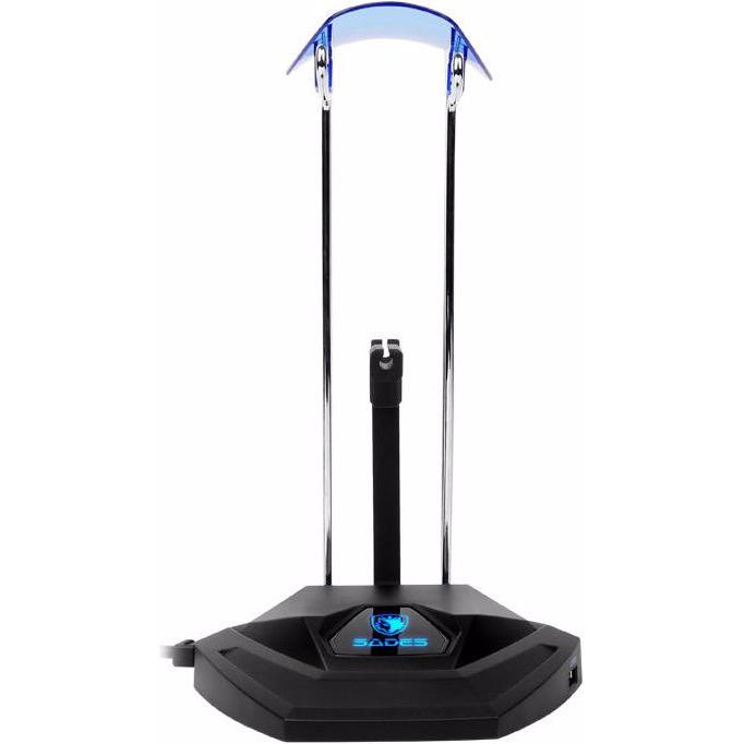 Sades SA-W10, Kopfhörerständer, Schwarz, Blau