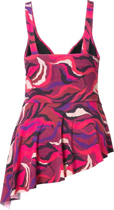 Image du produit Ulla Popken Robe de bain imprimé vagues, bonnets souples, finition en pointe, matière recyclée (52)