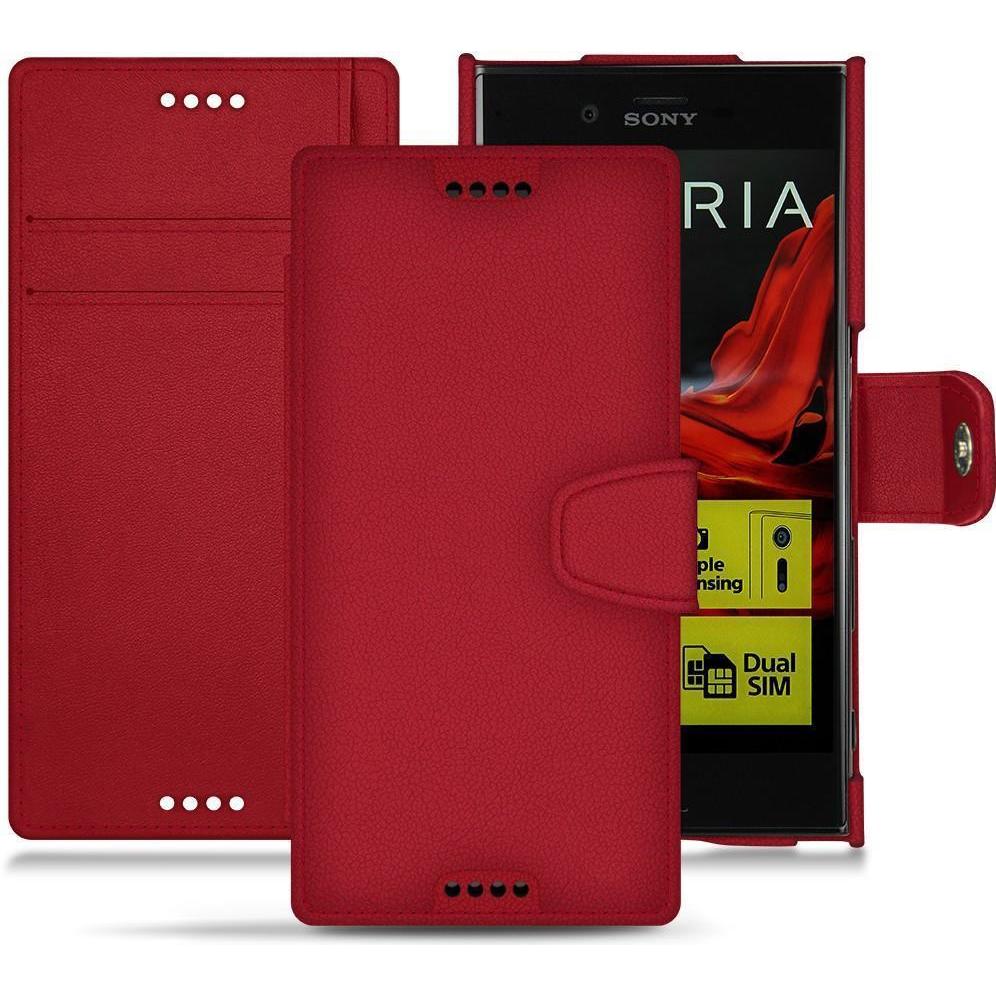 Thumbnail - Noreve Lederschutzhülle Wallet (Sony Xperia XZ), Smartphone Hülle, Rot