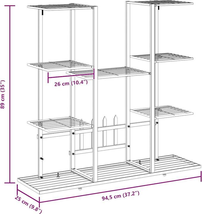 Image du produit vidaXL Blumenständer