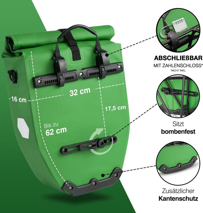 Produktbild Valkental ValkBasic (28 l, Gepäckträgertasche)