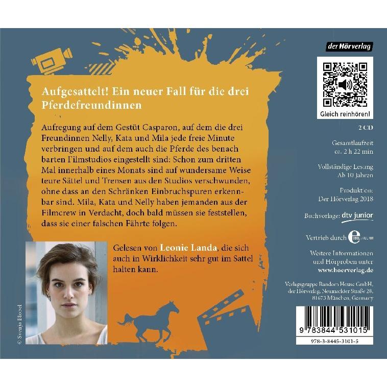 Drei Pferdefreundinnen - Diebesjagd am Set, Hörbücher von Antje Szillat