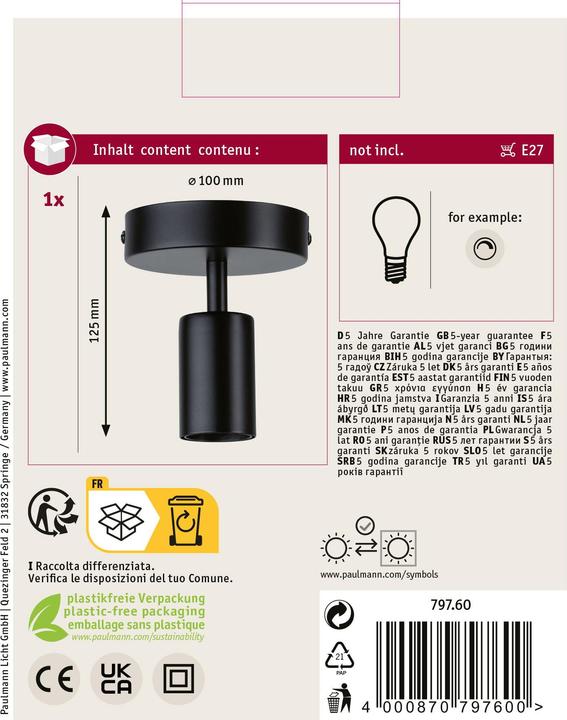 Produktbild Paulmann Neordic Malja (E27)