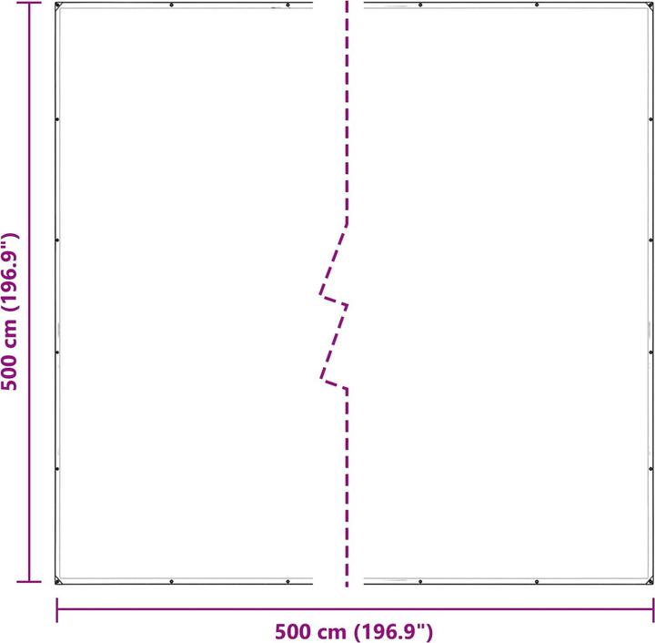 Actual product image vidaXL Planen (5 x 5 m)