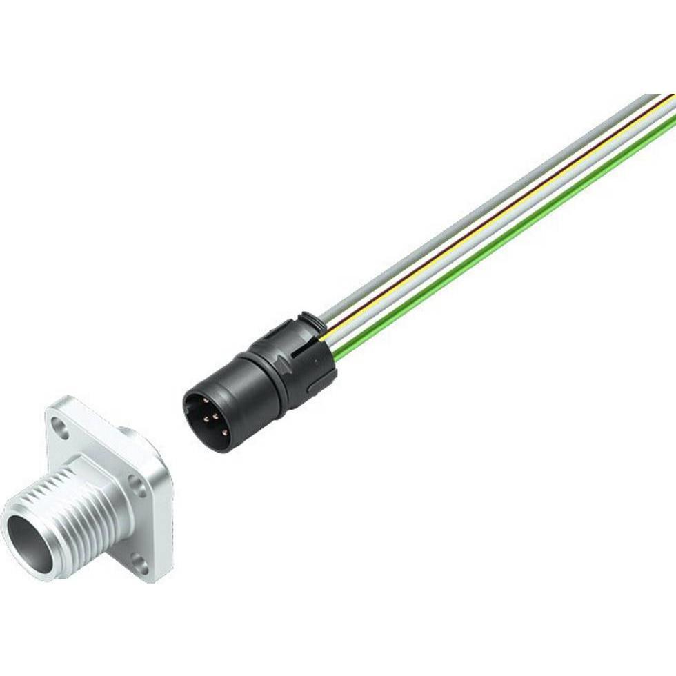 Schubiger binder 99 3483 100 08 Sensor-/Aktor-Steckverbinder, konfektioniert M12 Stecker, Elektronikkabel + Stecker