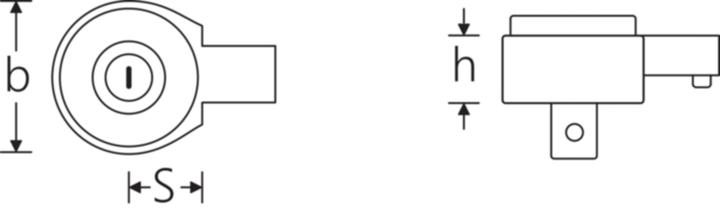 Produktbild Stahlwille Feinzahn-Einsteckknarre | 735/20 (1/2", 300 Nm)