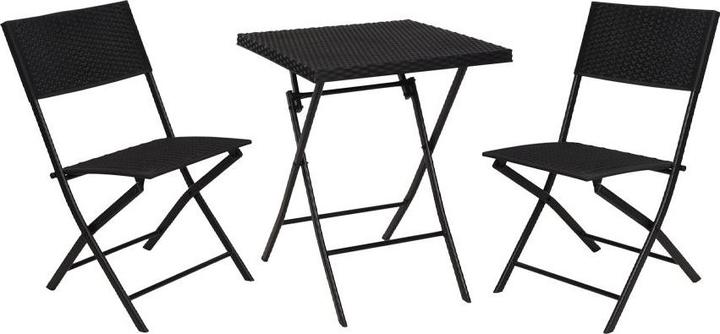 Image du produit Fs-Star Ensemble de meubles de jardin 3 pièces aspect rotin