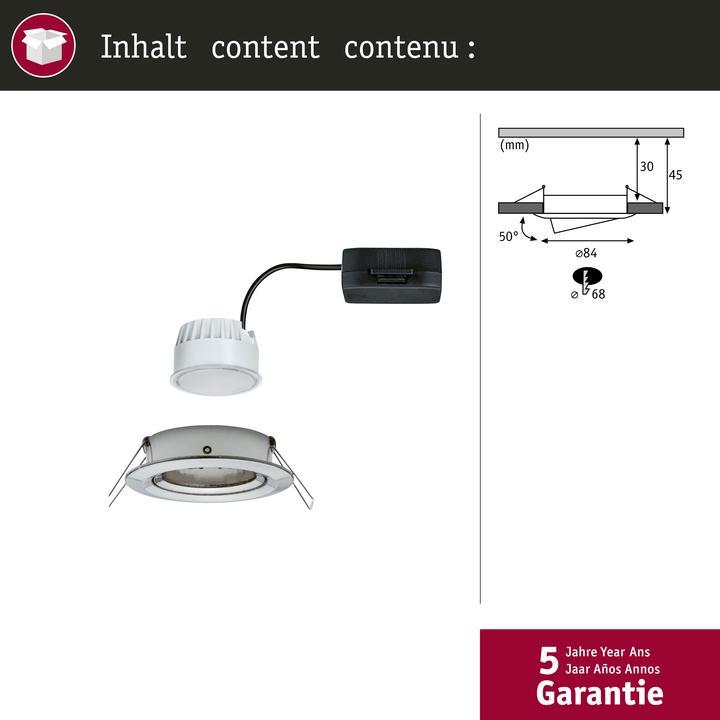 Produktbild Paulmann Einbauleuchte Nova Set (460 lm)