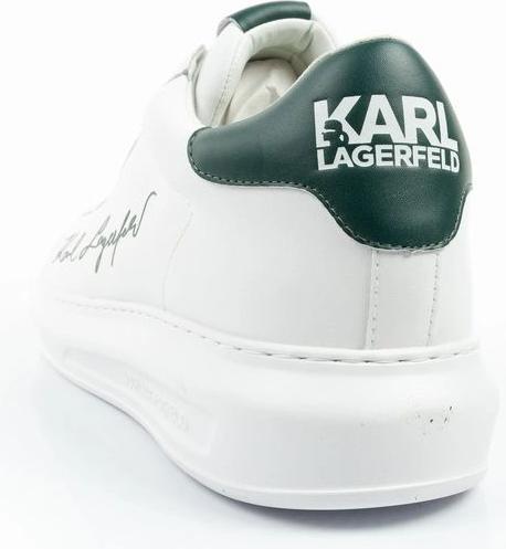 Actual product image Karl Lagerfeld men's shoes sneakers Kapri natural leather white (46)