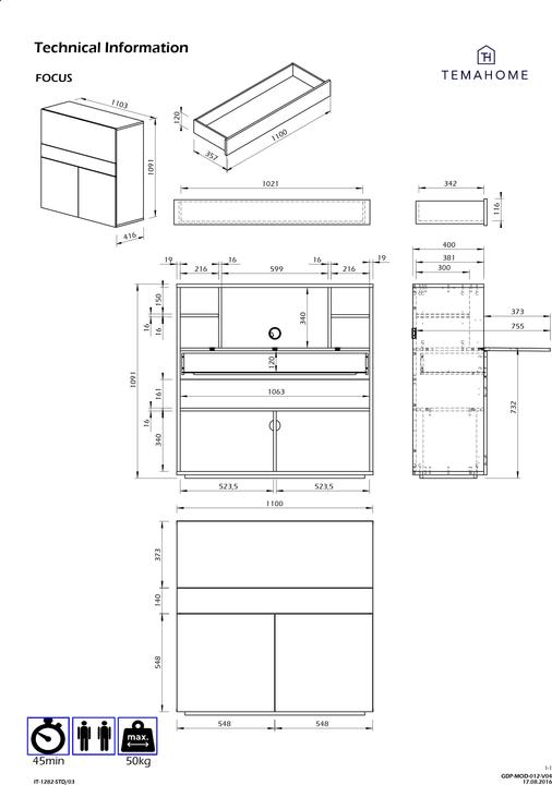 Actual product image Temahome Focus (110 x 109 cm)