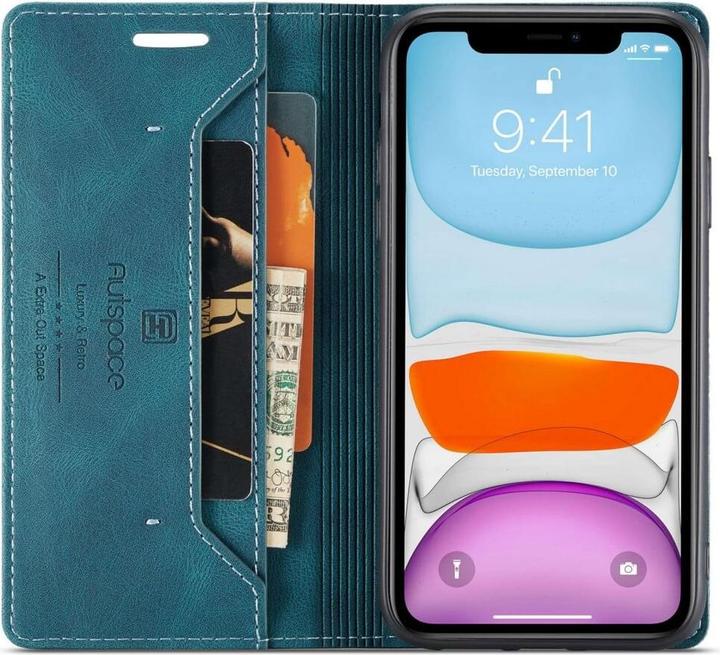 Actual product image Cover-Discount iPhone 11 Pro - Vintage Flip Case Cover turquoise (Apple iPhone 11 Pro)