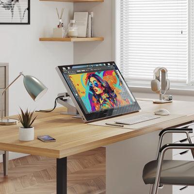 Image du produit Alogic Aspekt Touch 32 Zoll 4K Touchscreen Matt, silber (3840 x 2160 pixels, 32")