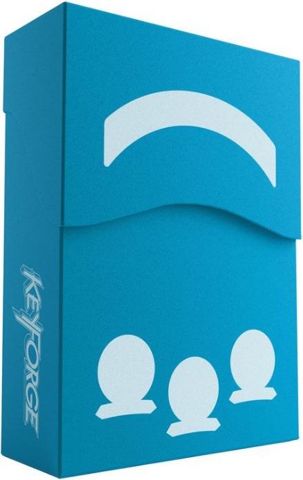 Gamegenic GGS25002 - KeyForge Aries Deck Box Blue Card Box (English)