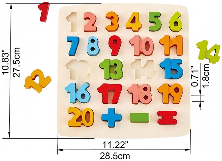Image du produit Hape Puzzle avec des chiffres et des symboles