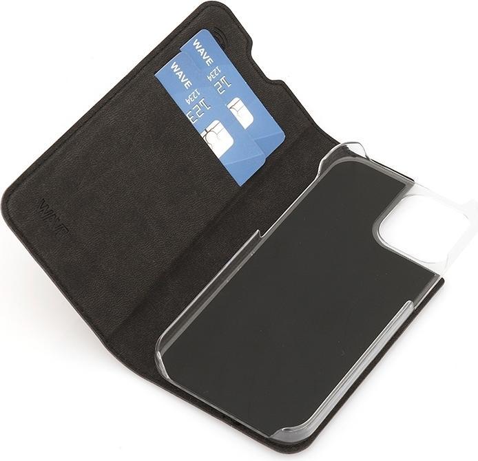 Image du produit Wave BookCase -suojakotelo, iPhone 13 mini, musta (Apple iPhone 13 mini)