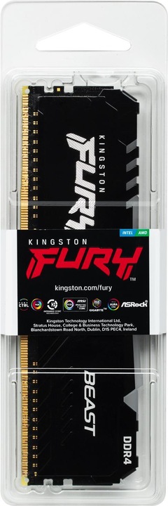 Actual product image Kingston FURY Beast RGB (1 x 32GB, 3600 MHz, DDR4-RAM, DIMM)