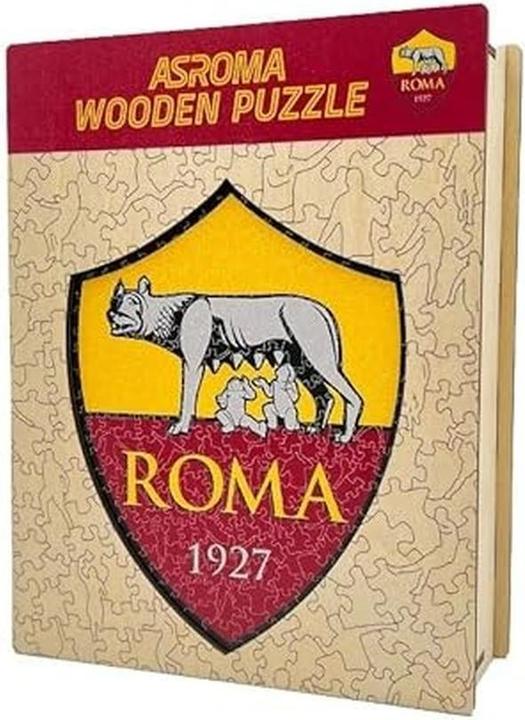 Actual product image Iconic AS Roma - Logo - Wooden Puzzle Size L (500 pieces) (500 pieces)