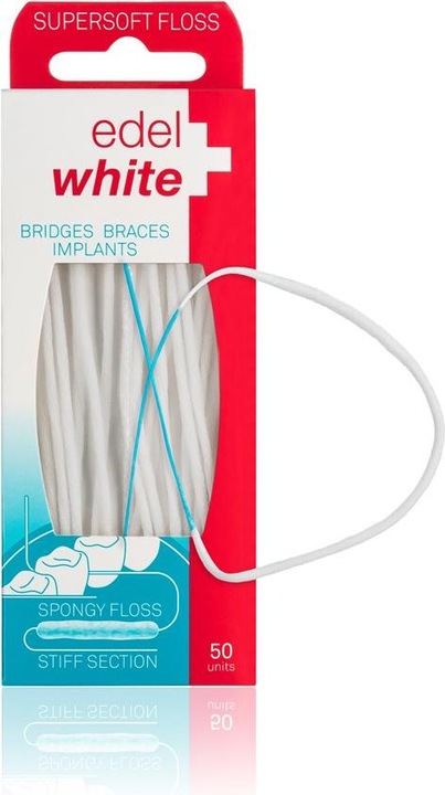 Actual product image Edel + White Supersoft Floss dental floss 50 strands