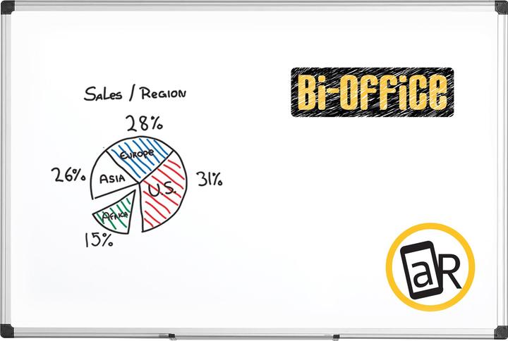 Produktbild Bi-Office Whiteboard Maya MA2207170 magnetisch Alurahmen 200x100cm (200 x 100 cm)