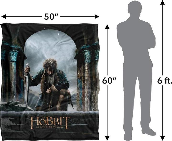 Produktbild The Hobbit Decke Verzweiflung (152 x 127 cm)