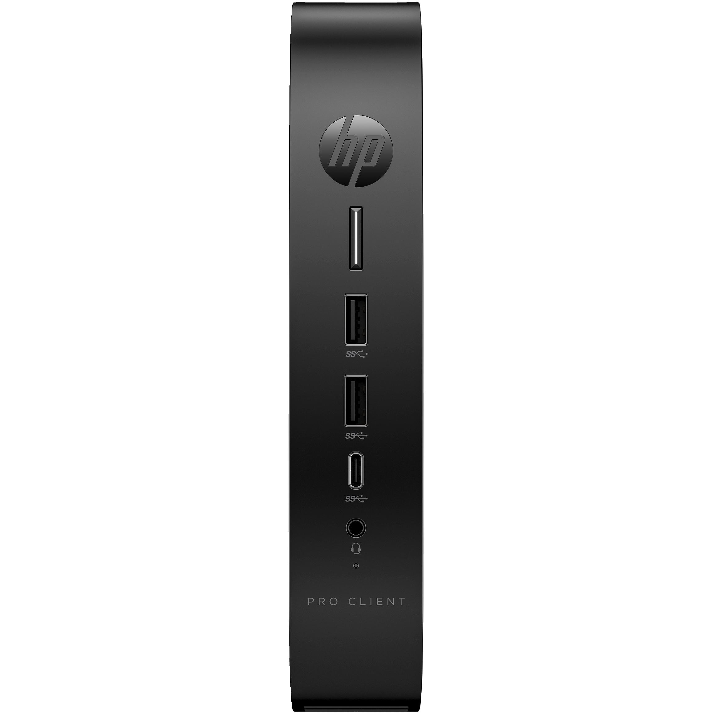 HP Pro t550/TP/Celeron J6412/32GF/8GRW T (Intel Celeron J6412, 8 GB, 32 GB, Intel UHD Graphics), PC, Schwarz