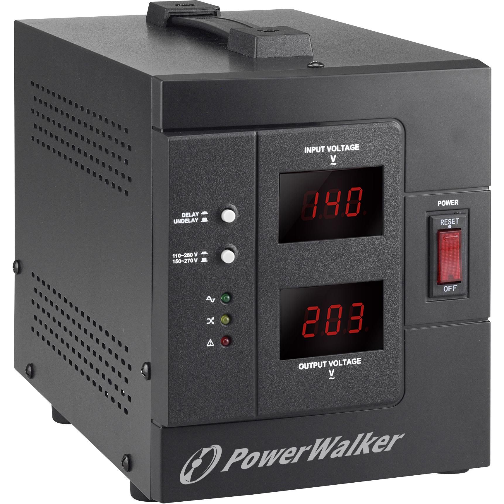 Powerwalker AVR 1500 SIV FR - 110-280 V - 50-60 Hz - 1500 VA - 1200 W - 2 AC-Ausgänge - 312 (1500 VA, 1200 W), USV