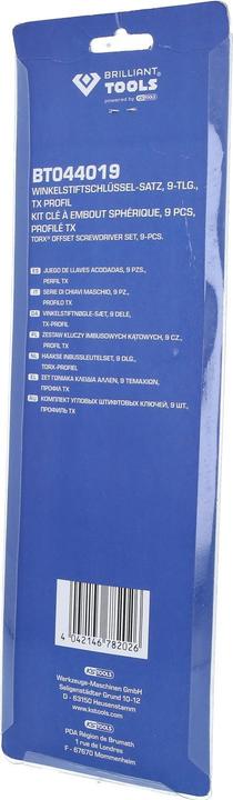 Actual product image Brilliant Tools Hexagon Key Set