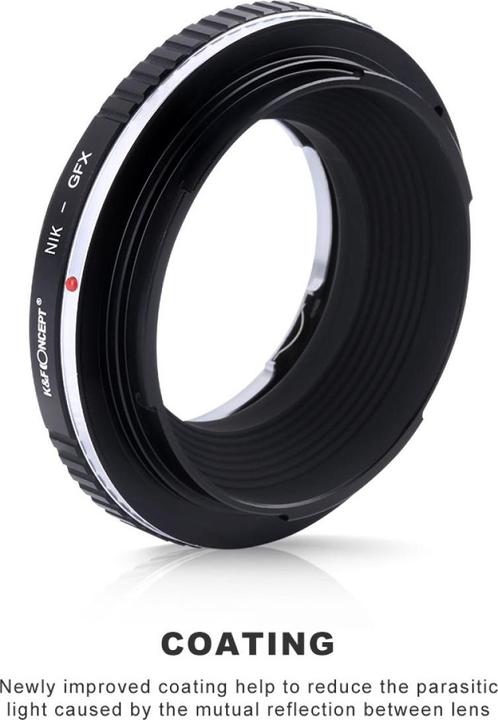 Image du produit K&F Concept Adaptateur d'objectif de haute précision, NIK-GFX