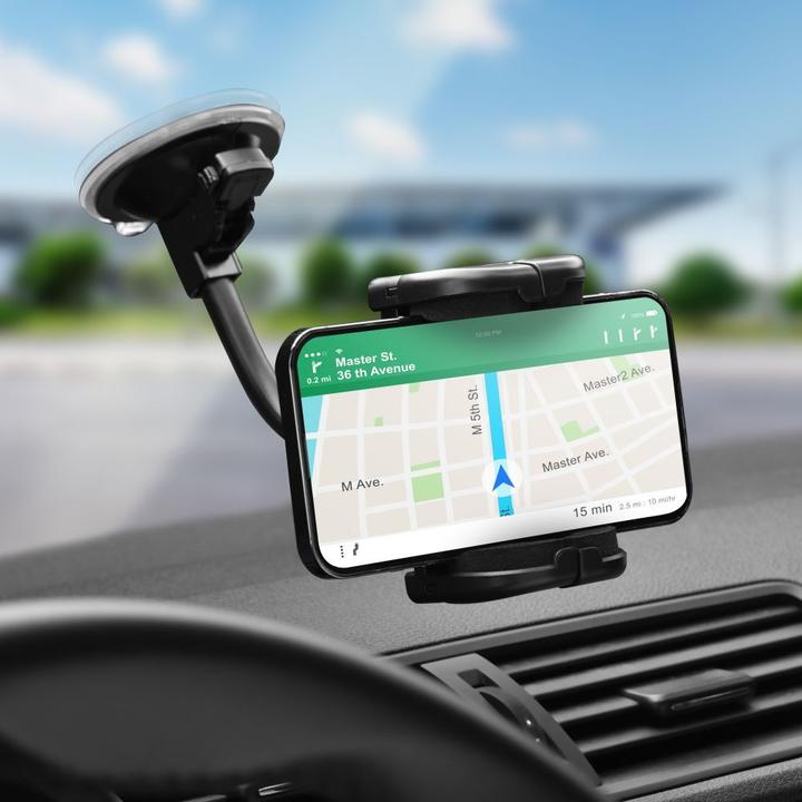Produktbild Forcell Stylus F-GRIP Regular 17 cm car holder for windshield / dashboard / air vent black