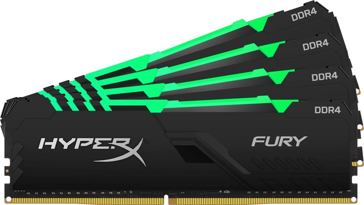 Produktbild HyperX DDR4-RAM FURY RGB 3600 MHz 4x 32 GB (4 x 32GB, 3600 MHz, DDR4-RAM, DIMM)
