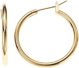 Actual product image Lara Gold plated CREOLES - 20 MM