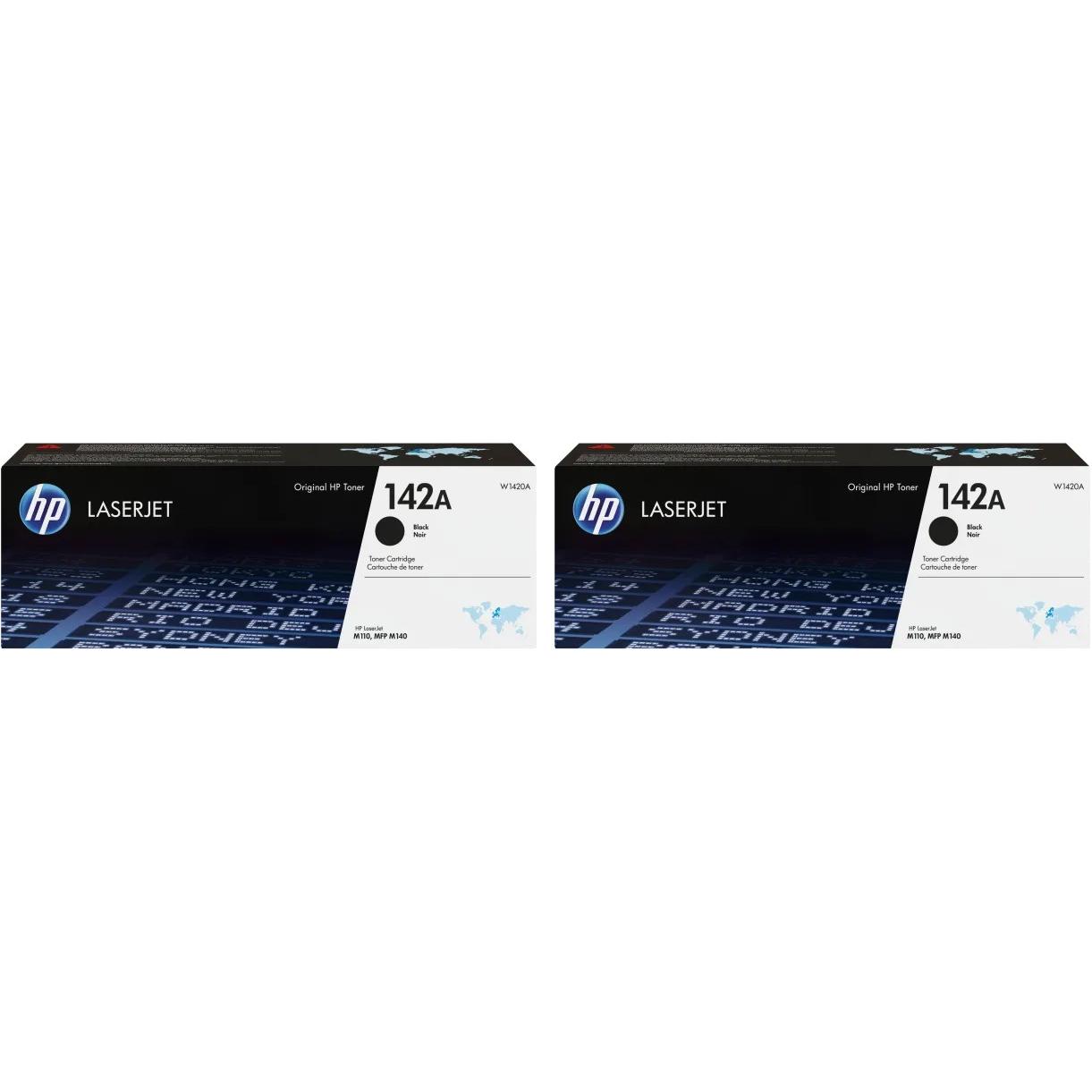HP, Toner, 142A Toner Zwart Duo Pack