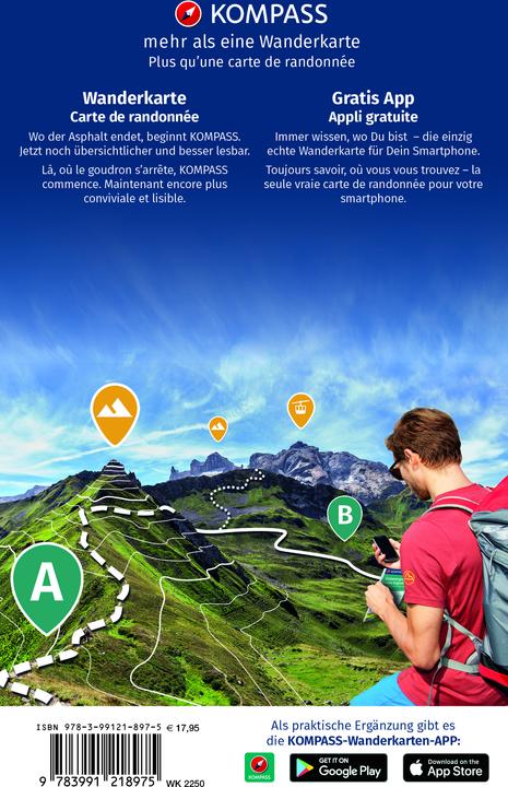 Image du produit Jeu de cartes de randonnée 2250 Corse du Nord, sentier de grande randonnée GR20 (3 cartes) 1 : (Allemand)