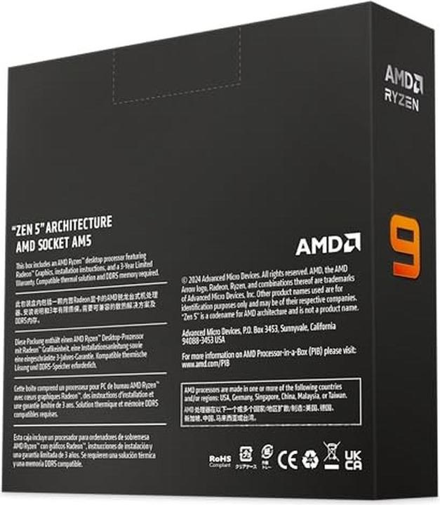 Produktbild AMD Ryzen 9 9950X Prozessor (AM5, 16 -Core)