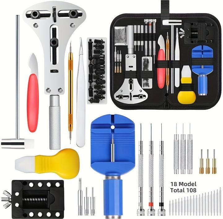 PhoneLook Uhren Reparatur Werkzeug Set (147 Teile) Komplettes Uhrenmacher Kit