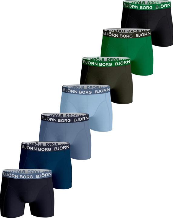 Björn Borg BjÃ¶rn Borg Cotton Stretch Heren Boxers (7-pack) - Multicolour - Maat L (L, paquet de 7)