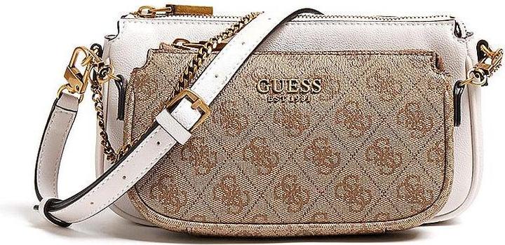 Produktbild Guess Mika, Textile Crossbody Bag, Brown, For Women