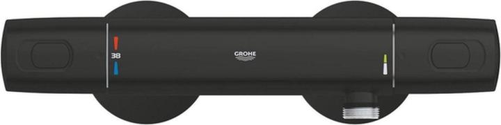 Actual product image Grohe Quickfix Precision Trend Thermostatic shower mixer - Water -saving - Matte Black (342282432)