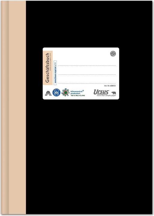 Actual product image Ursus Business book 2921B96L 608352 DIN A4 96 sheets 80g lined (A4, Lined)
