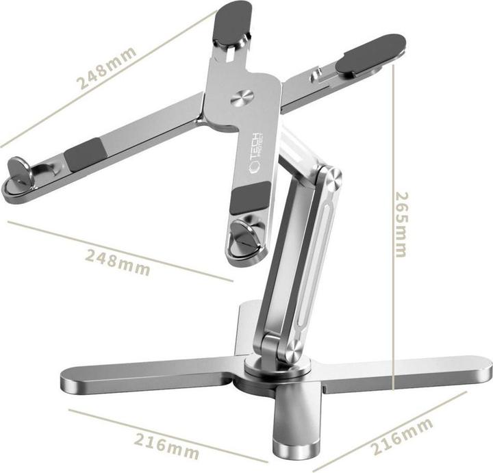 Image du produit Tech-Protect ULS200 support universel pour ordinateur portable jusqu'à 16" - argenté