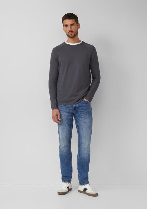 Produktbild s.Oliver Strickpullover Klassischer Feinstrick-Pullover mit Crew Neck (XL)